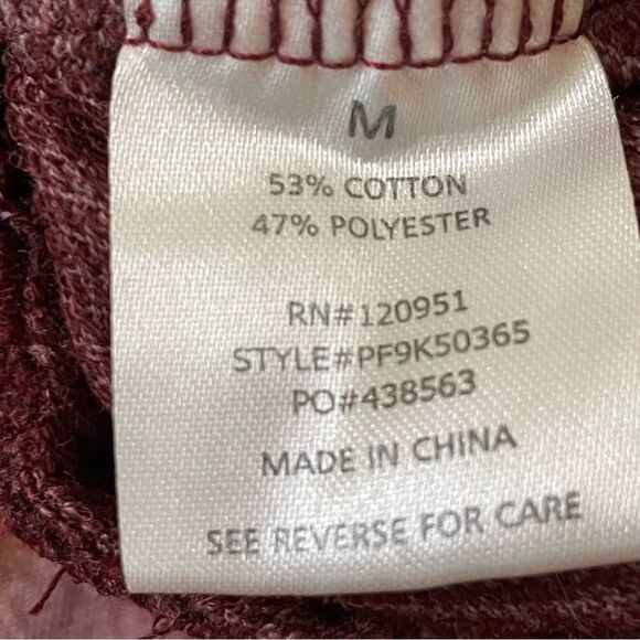 Pink Rose Jumper Jumpsuit Romper Heathered Burgandy size Medium - Picture 11 of 11